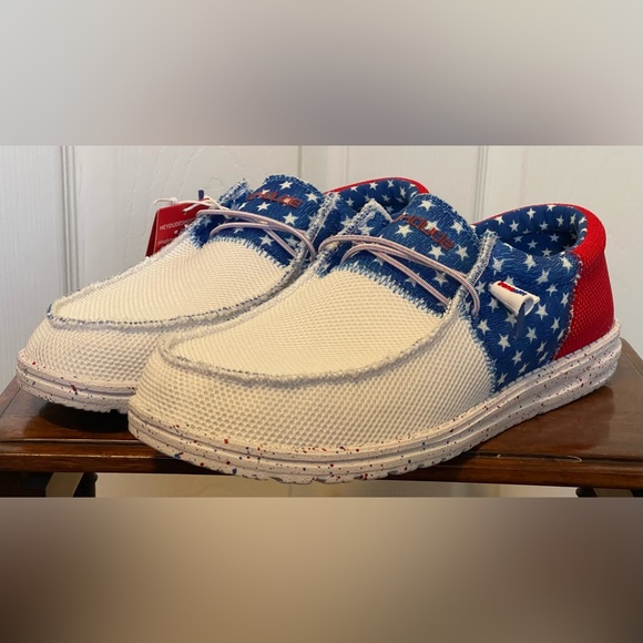 Hey Dude Shoes Hey Dude Wally Sox Tri America Usa Patriotic Slip On